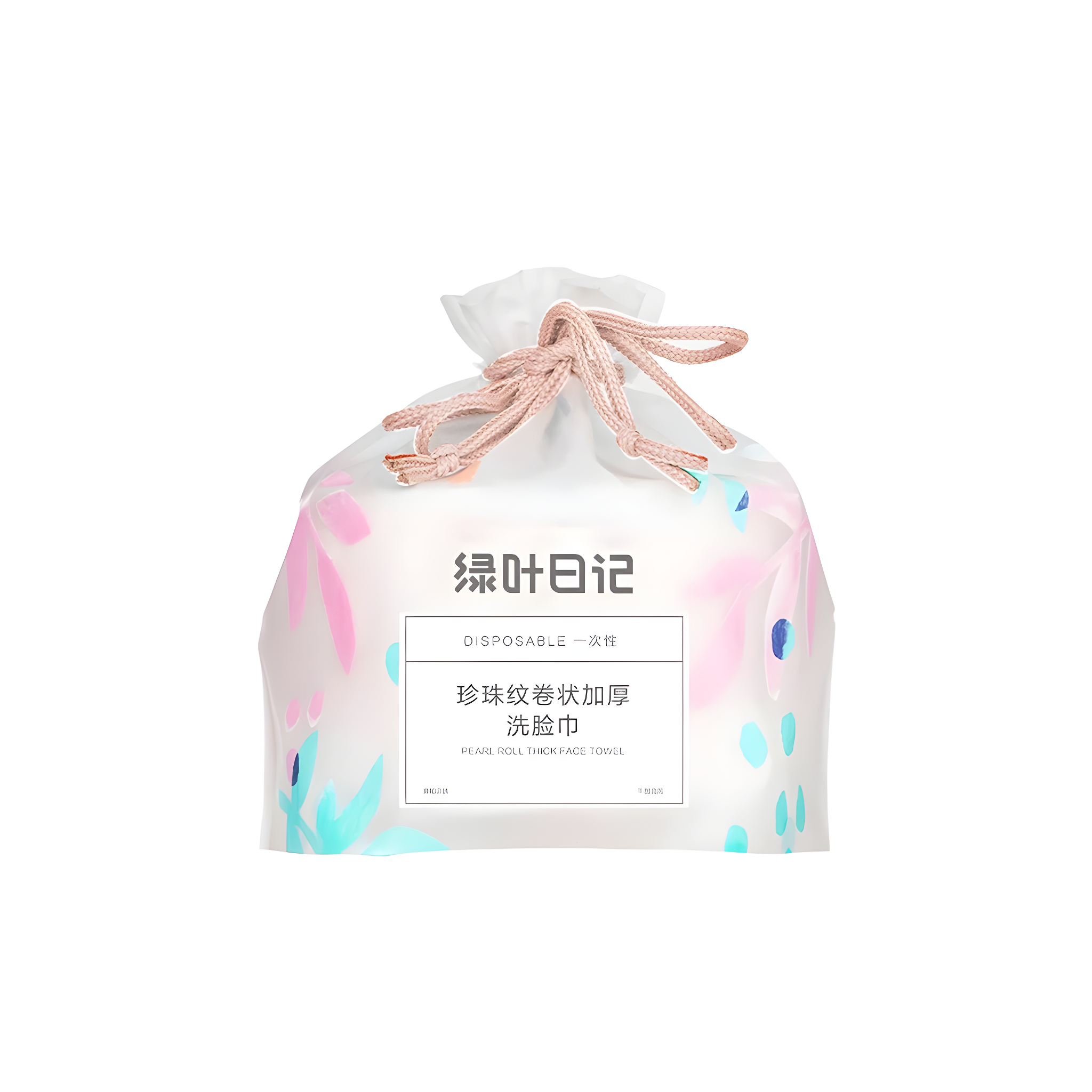 (Кол-во в корбока 24 шт) Greenleaf RIJI  Салфетки повышенной плотности с жемчужным тиснением для лица (в рулоне)