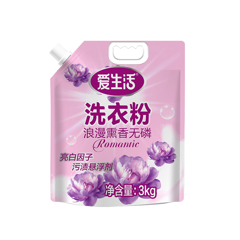 (Кол-во в коробке 4 шт) iLife ароматный стиральный порошок без фосфорной кислоты 3 кг