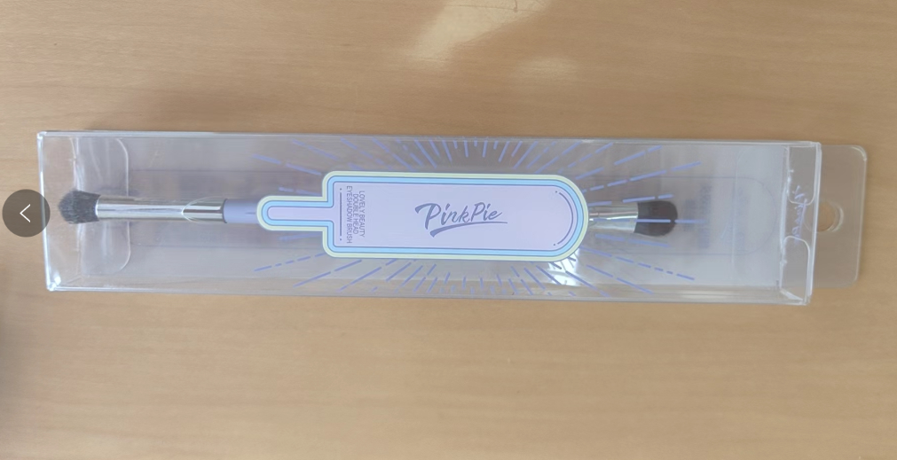 (Кол-во в коробке 264 шт ) PINK PIE Кисть для теней  с двумя головками