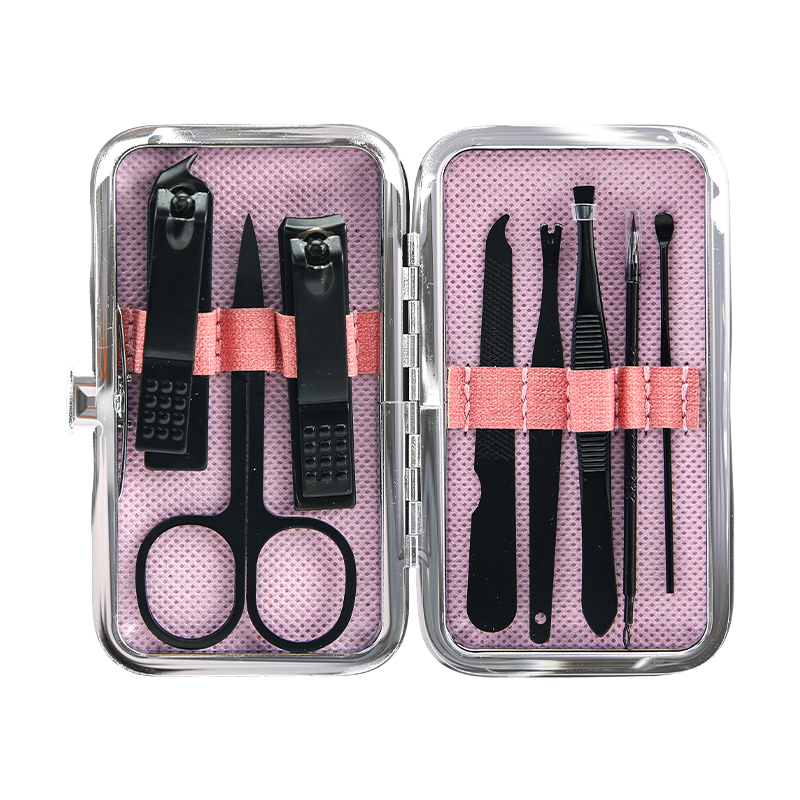 (Кол-во в коробке 160 шт) CARICH Набор щипчиков для ногтей/розовый