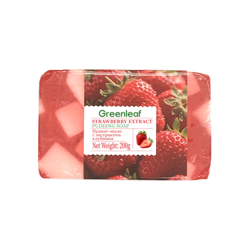 Greenleaf Желейное мыло с экстрактом клубники, 200 г,(англо-русская версия)