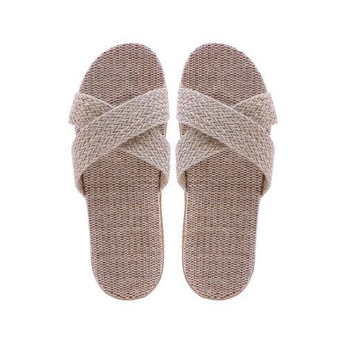 Kardli slippers（women) - Женские тапочки летние (37-38; *250мм*), (Подошва-Резина / Верх-Текстильные материал)