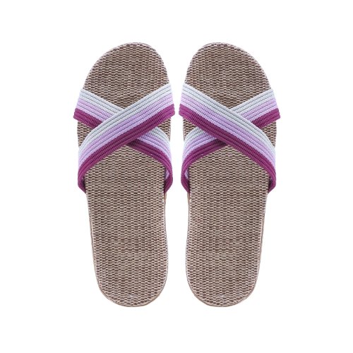 Kardli slippers(women) - Женские тапочки летние (39-40; *260мм*), (Подошва-Резина / Верх-Текстильные материал),