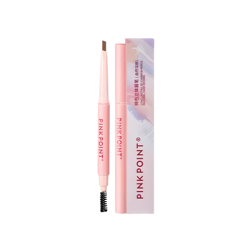PINK POINT Карандаш для бровей со стойким объемным цветом. Цвет: Естественный темно-коричневый, 0.3 г