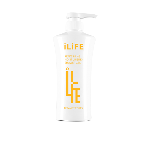 iLiFE гель для душа 500 мл, увлажняющий и освежающий (англо-русская версия).