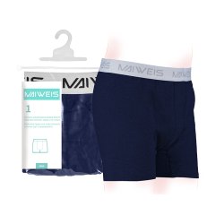 Мужское нижнее белье Maiweis из чистого хлопка, одна упаковка, темно-синее XXXXL/английская и русская версия