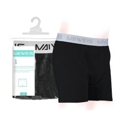Мужское нижнее белье MAIWEIS из чистого хлопка, одна упаковка, черное L/английская и русская версия