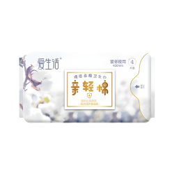 iLiFE Qinqingmian Ночные удлиненные гигиенические прокладки 4 шт.*430 мм