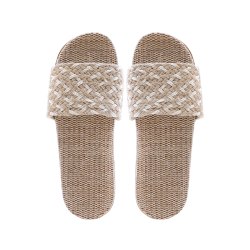 Kardli slippers（women) - Женские тапочки летние (39-40; *260мм*), (Подошва-Резина / Верх-Текстильные материал)