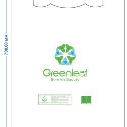Пакеты для покупок Greenleaf, большой размер (KG), 50 единиц в рулоне, допустимая производственная погрешность — не более 3 единиц.