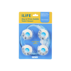 iLiFE Чистящее средство для унитаза "Бело-голубая пена" (4 шт.)