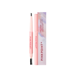 PINK POINT Карандаш для бровей со стойким объемным цветом, естественный маренго/темно-серый, 0,3 г