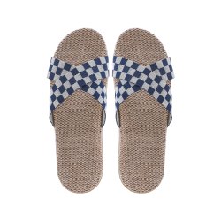 Kardli slippers（man) - Мужские тапочки летние (43-44; *290мм*), (Подошва-Резина / Верх-Текстильные материал), (100 пар в коробке)