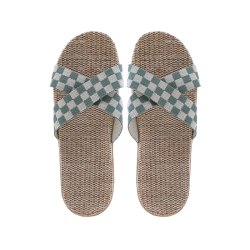 Kardli slippers（women) - Женские тапочки летние (37-38; *250мм*), (Подошва-Резина / Верх-Текстильные материал), (100 пар в коробке)