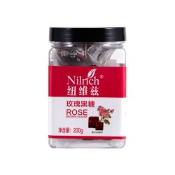 Nlirich Кубики коричневого сахара с розой(200 г）