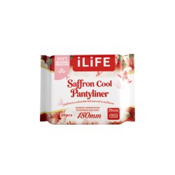 iLiFE ежедневные гигиенические прокладки с шафраном, охлаждающий эффект / англо-русская версия / 180 мм / 20 шт.