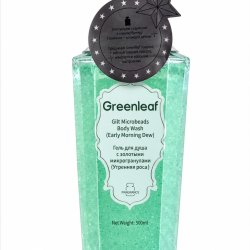 Green Leaf 500мл Гель для душа с позолоченными микрошариками (утренняя роса)