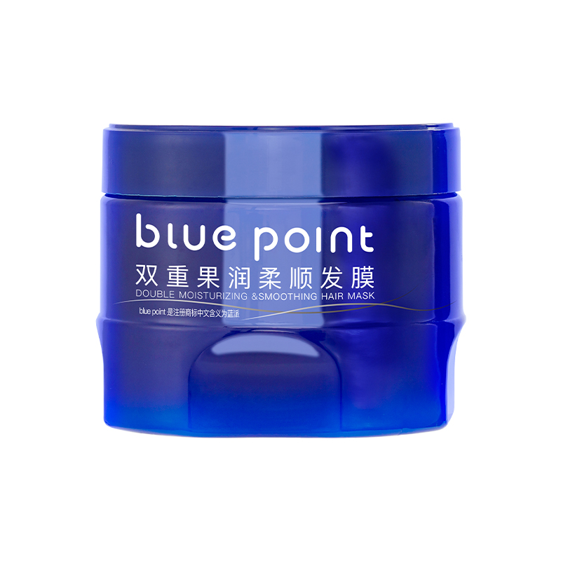 (Коробка 24 шт) BLUE POINT 500 г Увлажняющая маска для гладких и послушных волос с двойной силой фруктов